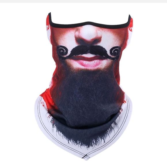 Half Face Mask Motorcycle Cycling Halloween UV Protection Balaclava Neck Scarf - Picture 1 of 1